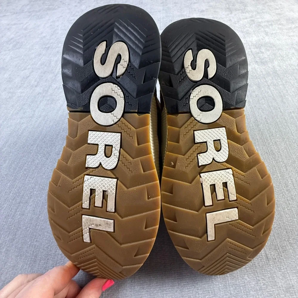 Sorel‎ Kids Out N About Classic Waterproof Suede Duck Boots Brown Size 3
